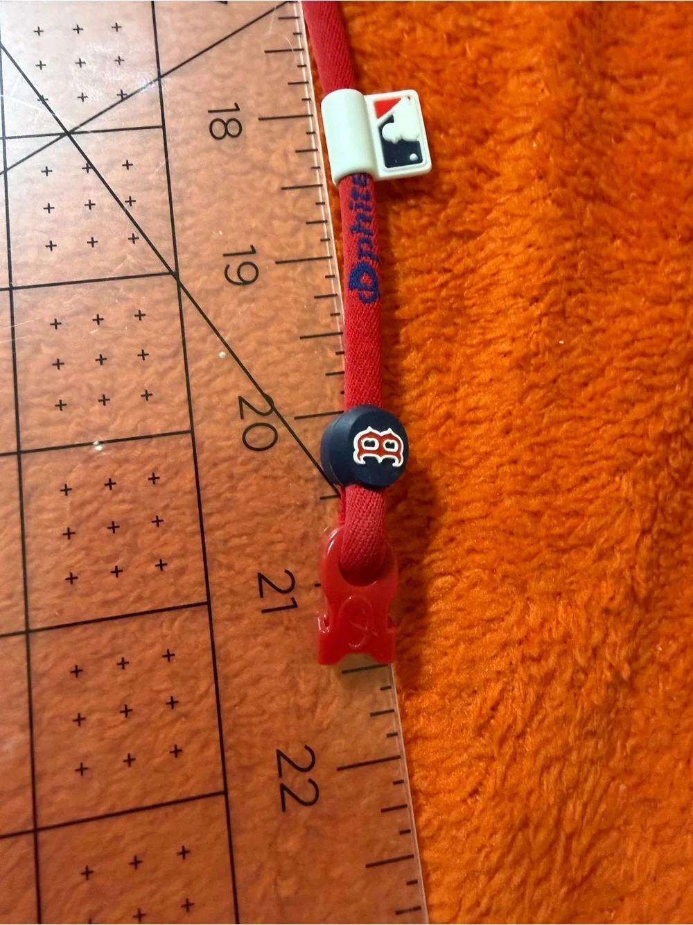 Phiten Boston Red Sox MLB Titanium Necklace Red 21” Baseball Sports